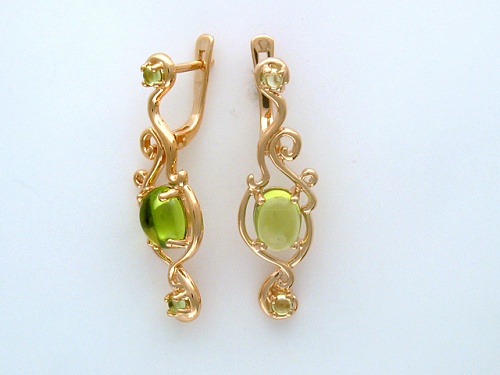 Серьги с Гранатами 01С313293