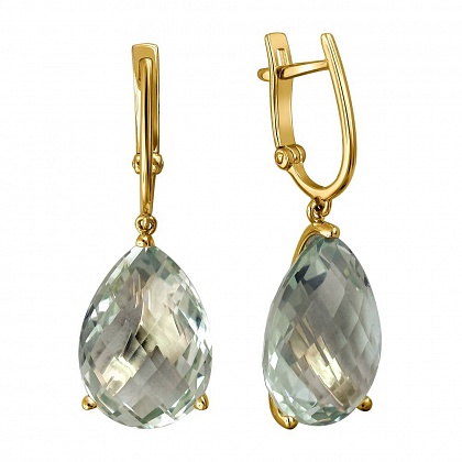 Серьги с кварцем 01С335074-4