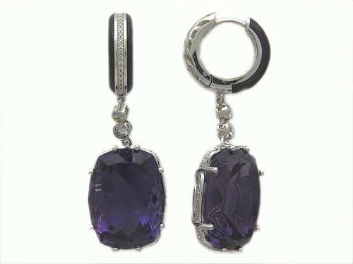 Серьги с аметистами 01С674641ЭL