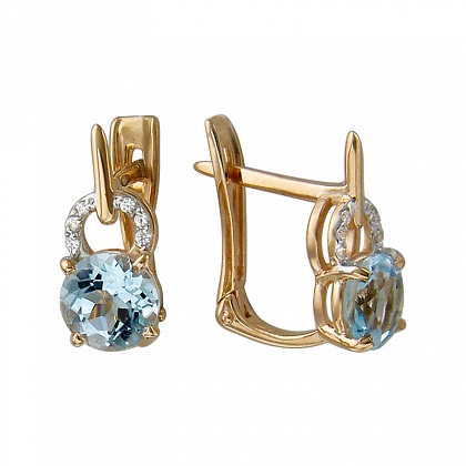 Серьги с топазами С16С3133261