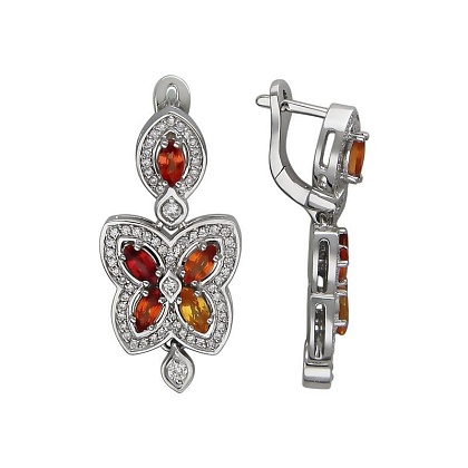 Серьги с сапфиром 01С629957-1