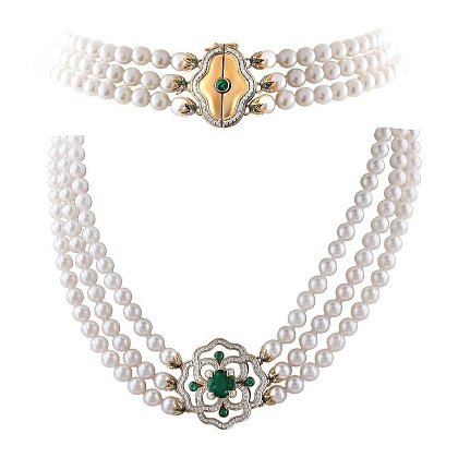 Колье с Изумрудом 01Л641515-1