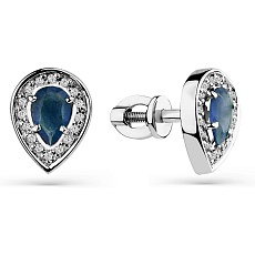 Серьги с сапфиром B-50138-H