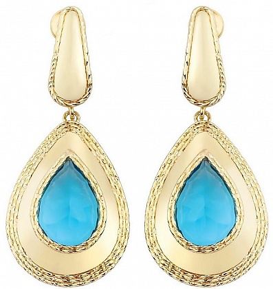 Серьги с кварцем 2252240