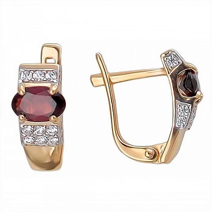 Серьги с Гранатами С16С3131305Г