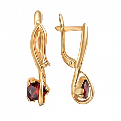 Серьги с Гранатами 01С311993-1