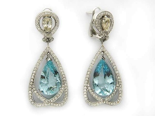 Серьги с морганитом 01С674512L