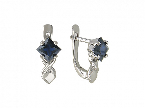 Серьги с рубинами 01С523547