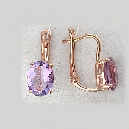 Серьги с аметистами С16С3133286А