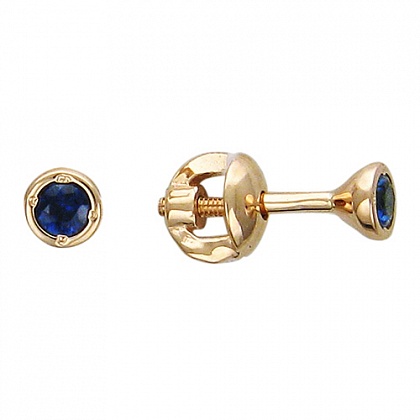 Серьги с рубинами 01С516328