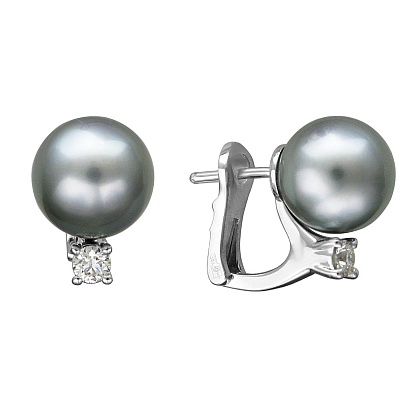 Серьги с жемчугами 01С6212367-2