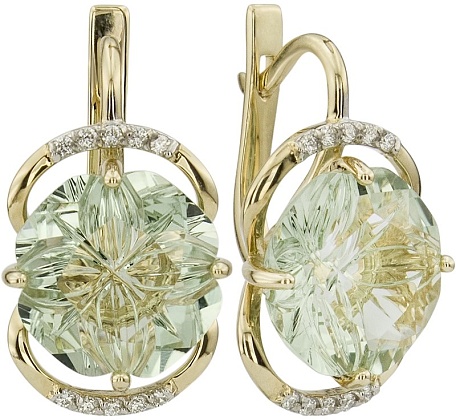 Серьги с аметистами 2183758