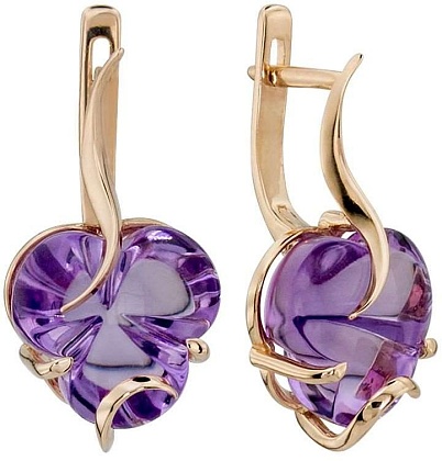 Серьги с аметистами 2183941
