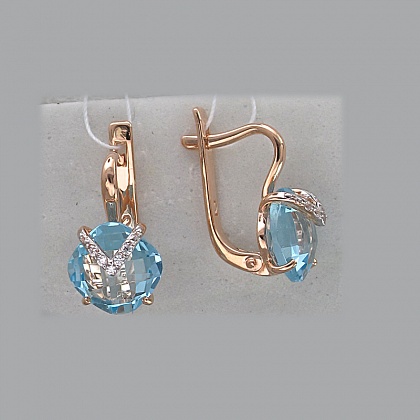 Серьги с топазами С16С3131139