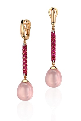 Серьги с рубинами 01С6012999-6