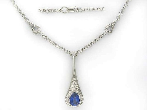 Колье с Сапфиром 01Л670617