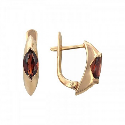 Серьги с Гранатами 01С311127-4