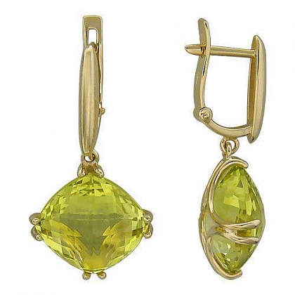 Серьги с кварцем 01С335076-6