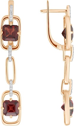 Серьги с Гранатами 2182671