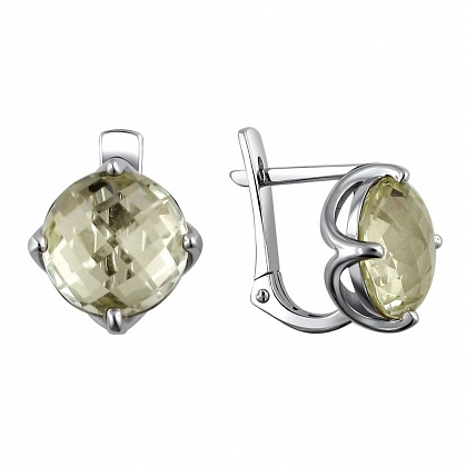 Серьги с кварцем 01С326270-6