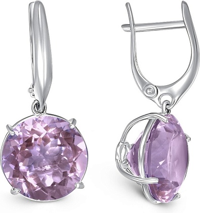 Серьги с аметистами 2381951