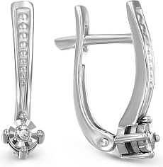 Серьги с бриллиантами B-38442-F