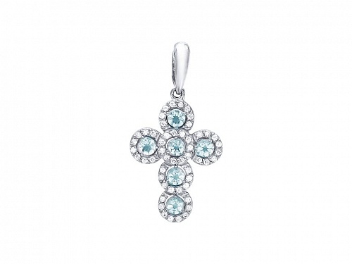 Подвеска с топазами 01Р320677-2
