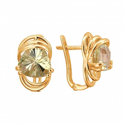Серьги с кварцем 01С3112170-4