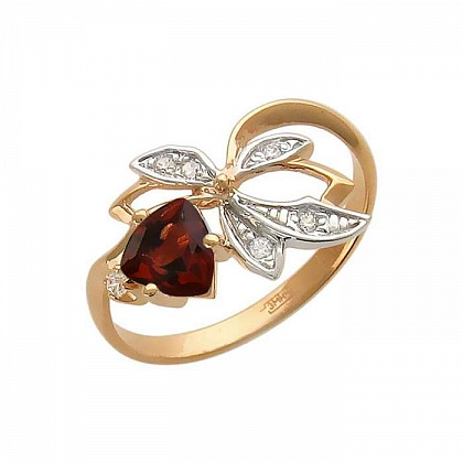 Кольцо с Гранатом 01К312273-4