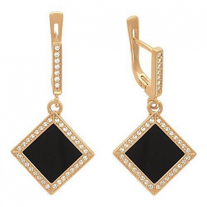 Серьги с агатами 0РС410020-1