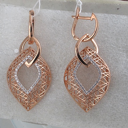 Серьги с Фианитом С12С110325D3