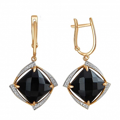 Серьги с агатами 01С4110117-1