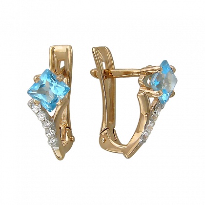 Серьги с топазами С16С3131194