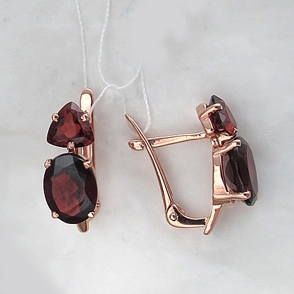 Серьги с Гранатами С16С3131221Г