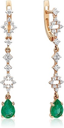 Серьги с изумрудами 2443081