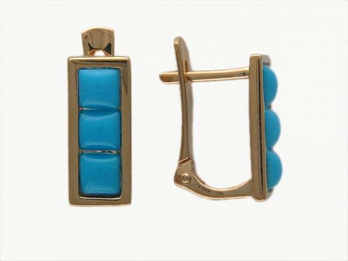 Серьги с Бирюзой 01С415092