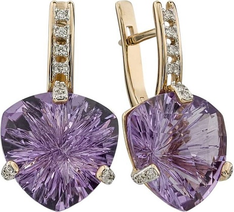 Серьги с аметистами 2182393