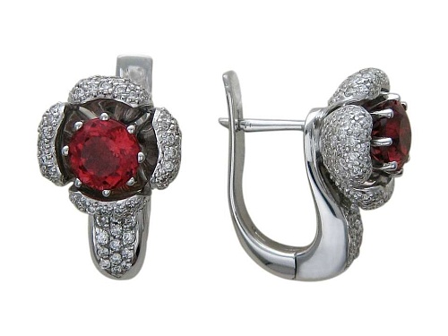 Серьги с турмалином 01С673966L