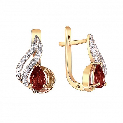 Серьги с Гранатами 01С3110974-3