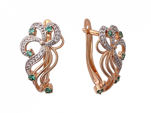 Серьги с Фианитом С3С213429