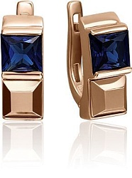 Серьги с сапфиром B-44078-H