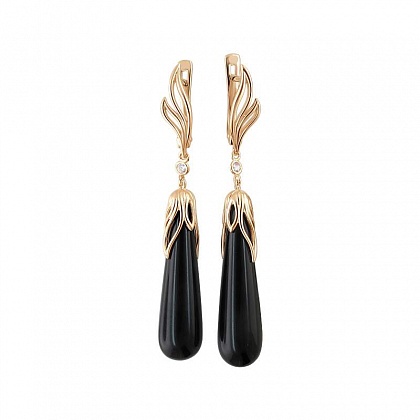 Серьги с агатами 01С4110091-1