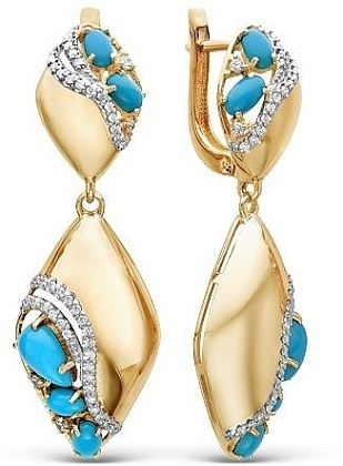 Серьги с Бирюзой 2260308