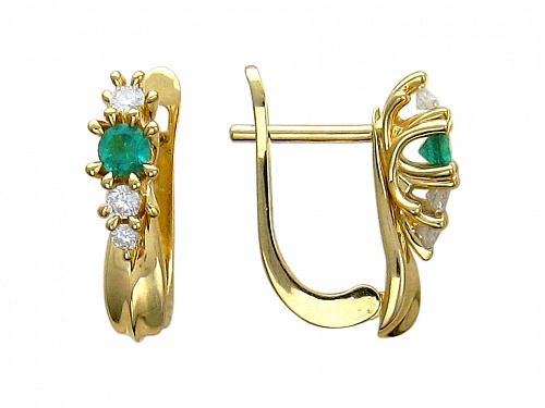 Серьги с рубинами 01С645782