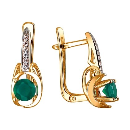 Серьги с агатами 01С4110971-5
