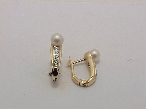 Серьги с жемчугами 01С311279