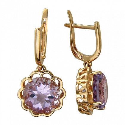 Серьги с аметистами С16С3133232