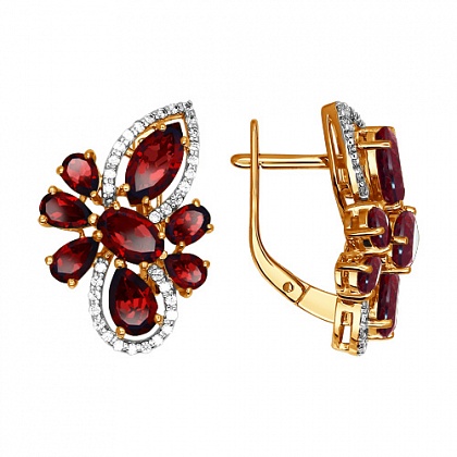 Серьги с Гранатами 722188