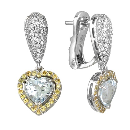 Серьги с сапфиром 01С6212970-2