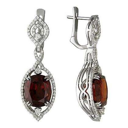 Серьги с аквамаринами 01С627149